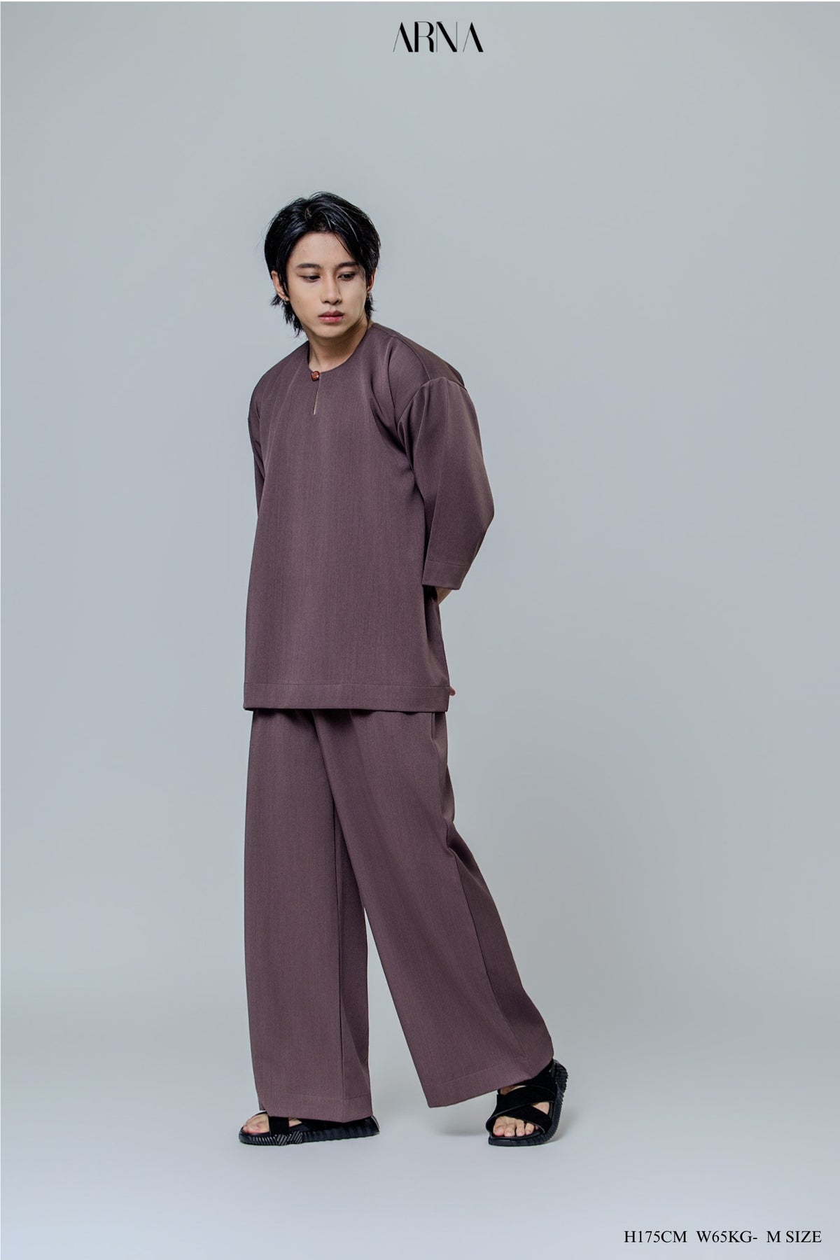 Bentara Baju Melayu in Cocoa Mauve
