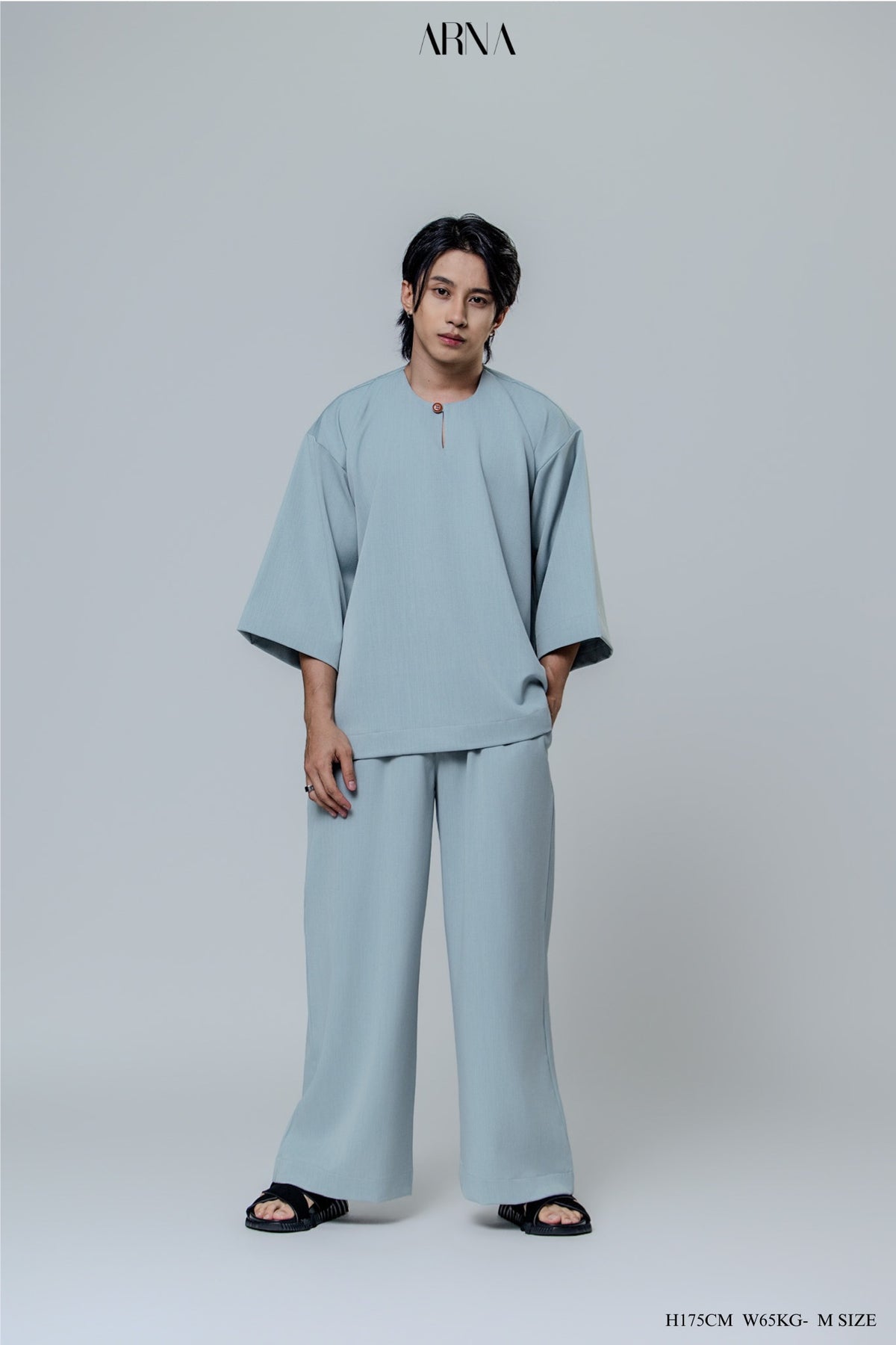 Bentara Baju Melayu in Glacier Blue
