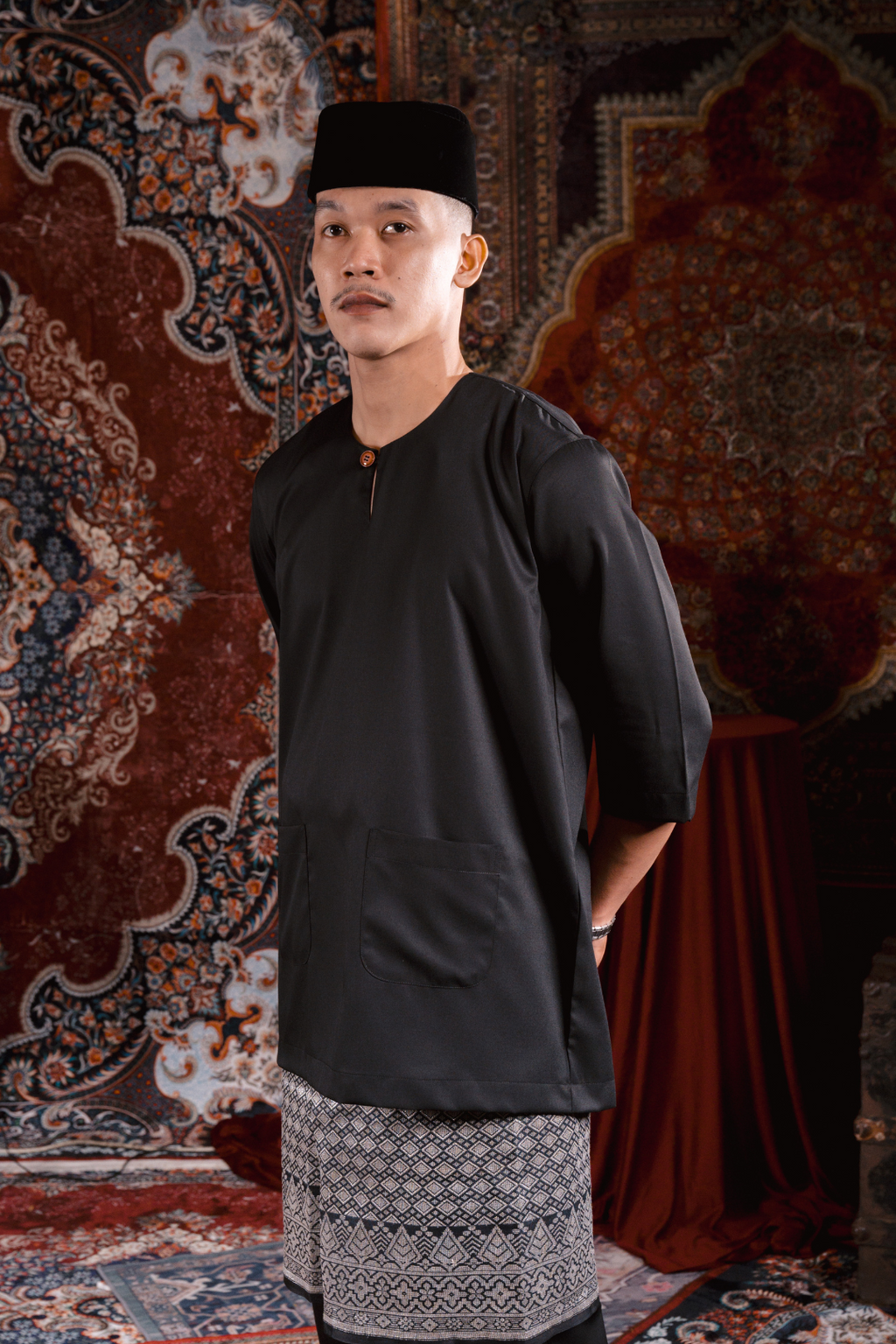 Satria Baju Melayu in Black
