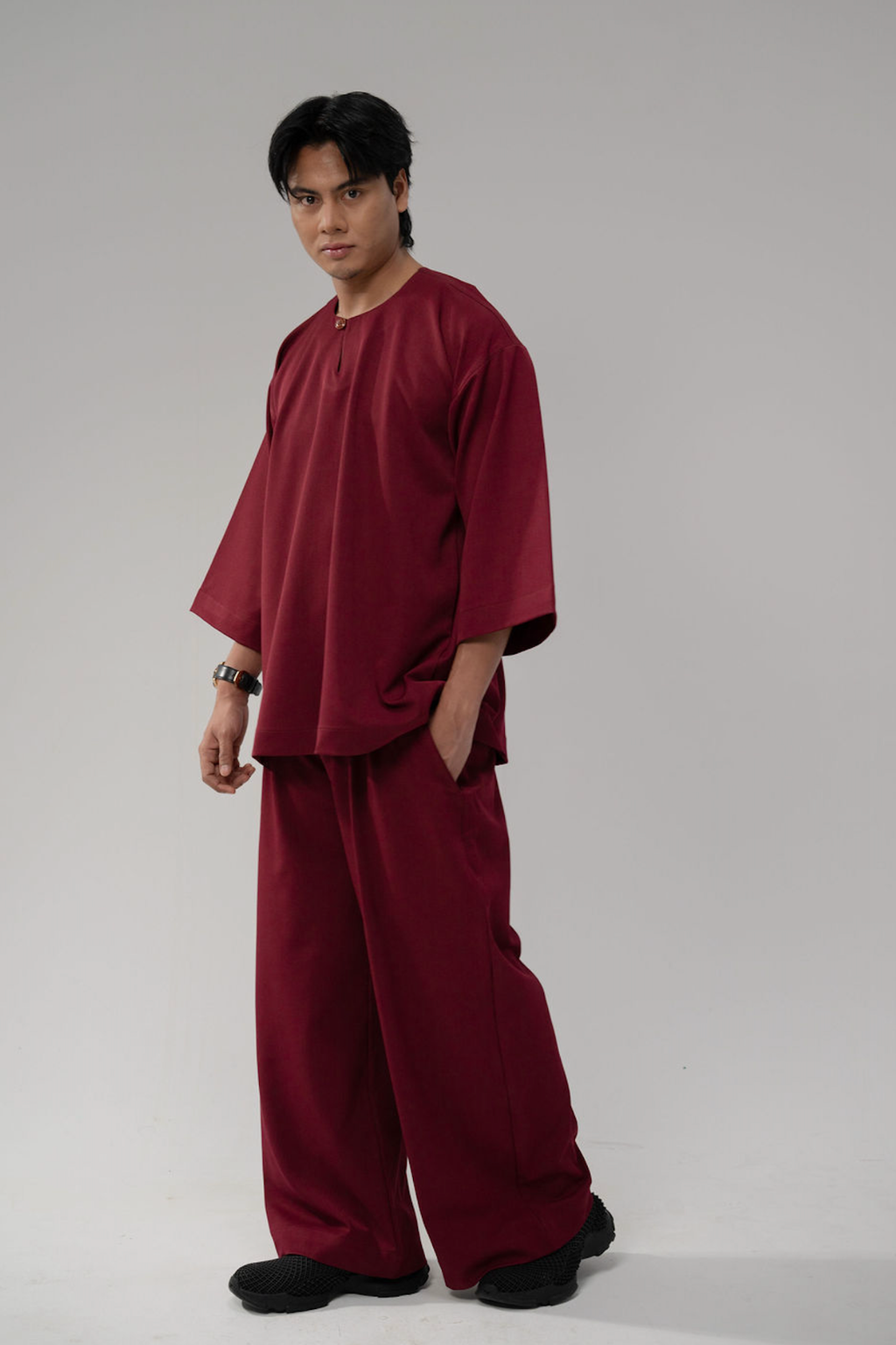 Pre-order: Bentara Baju Melayu in Burgundy