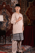 Satria Baju Melayu in Beige