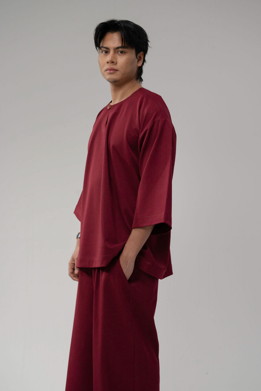 Pre-order: Bentara Baju Melayu in Burgundy