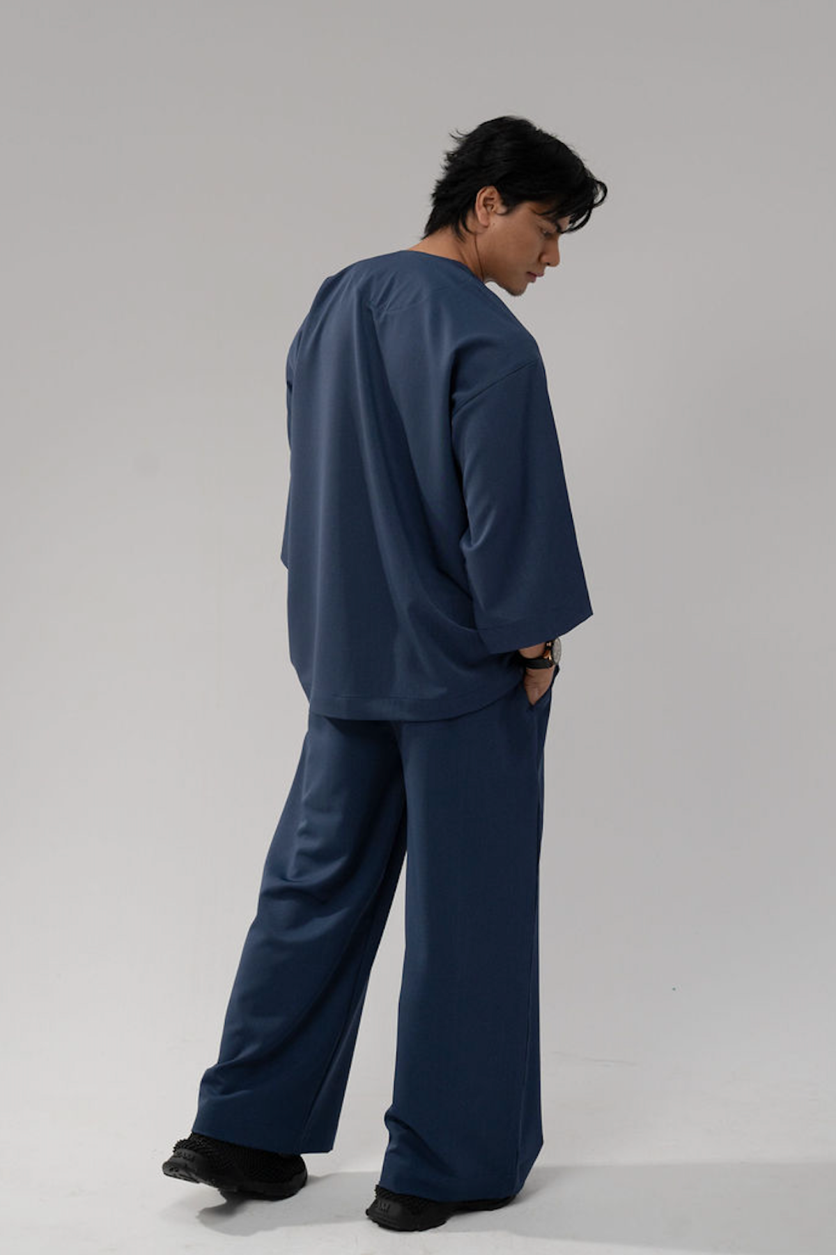 Bentara Baju Melayu in Ash Blue