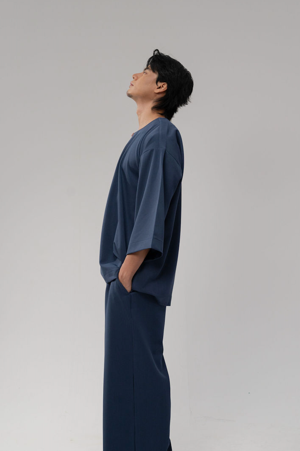 Bentara Baju Melayu in Ash Blue