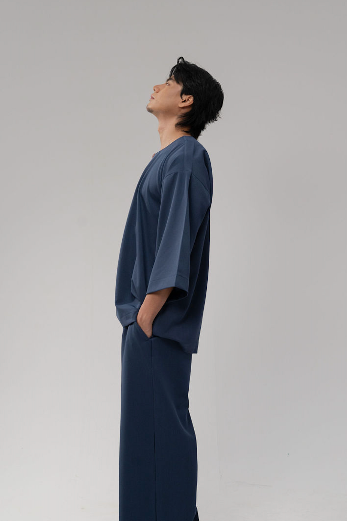 Bentara Baju Melayu in Ash Blue