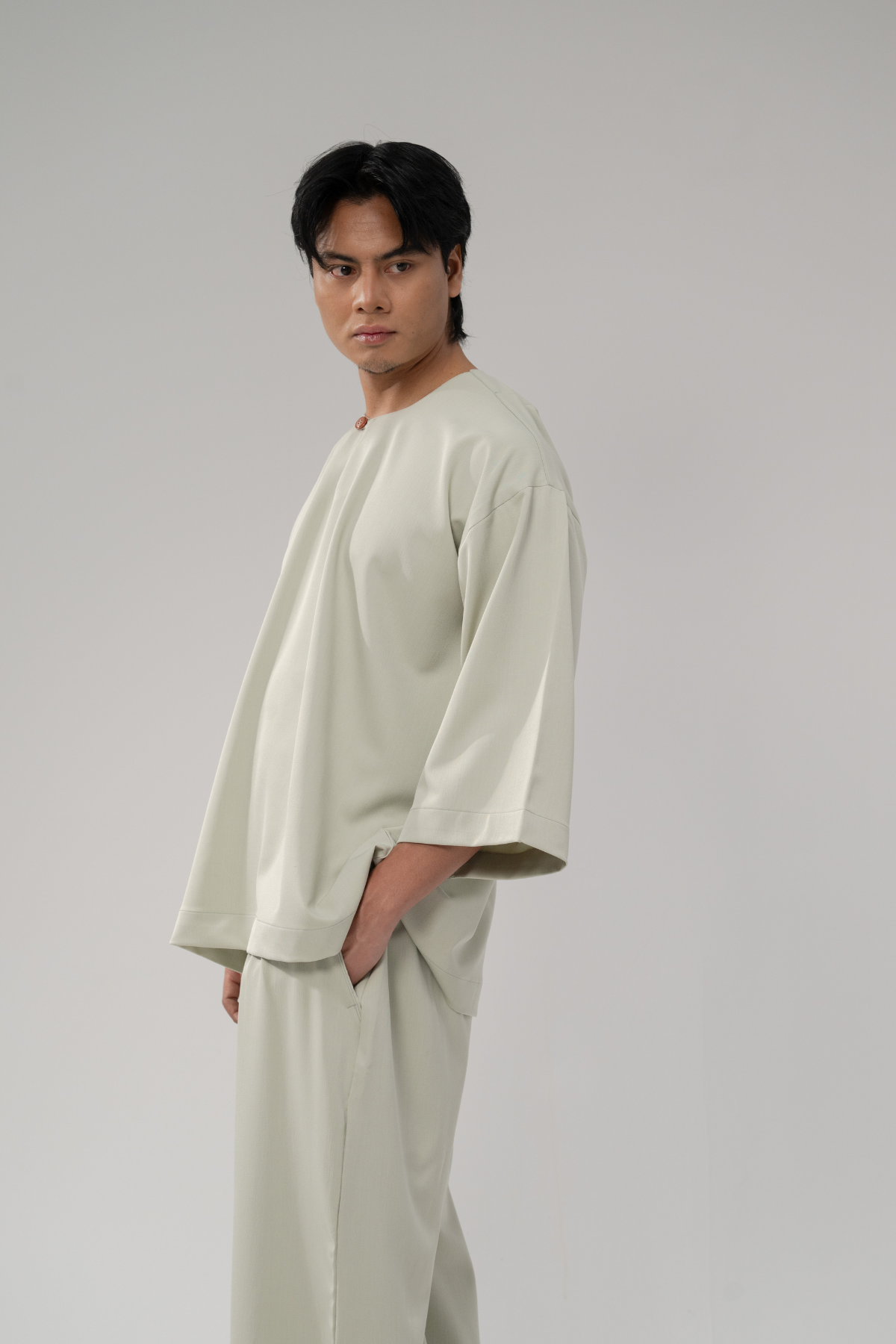 Bentara Baju Melayu in Sage Green