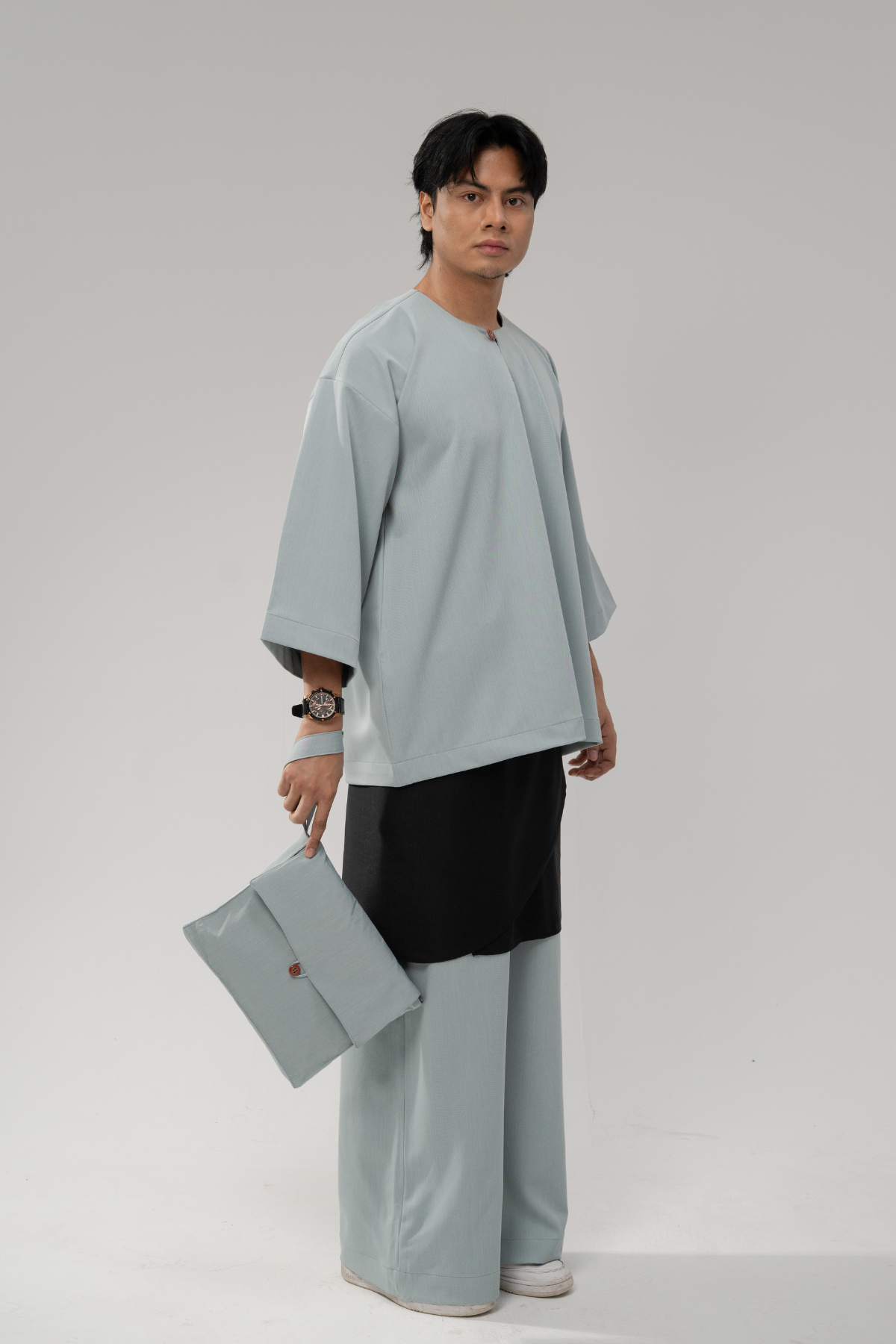 Pre-order: Bentara Baju Melayu in Glacier Blue