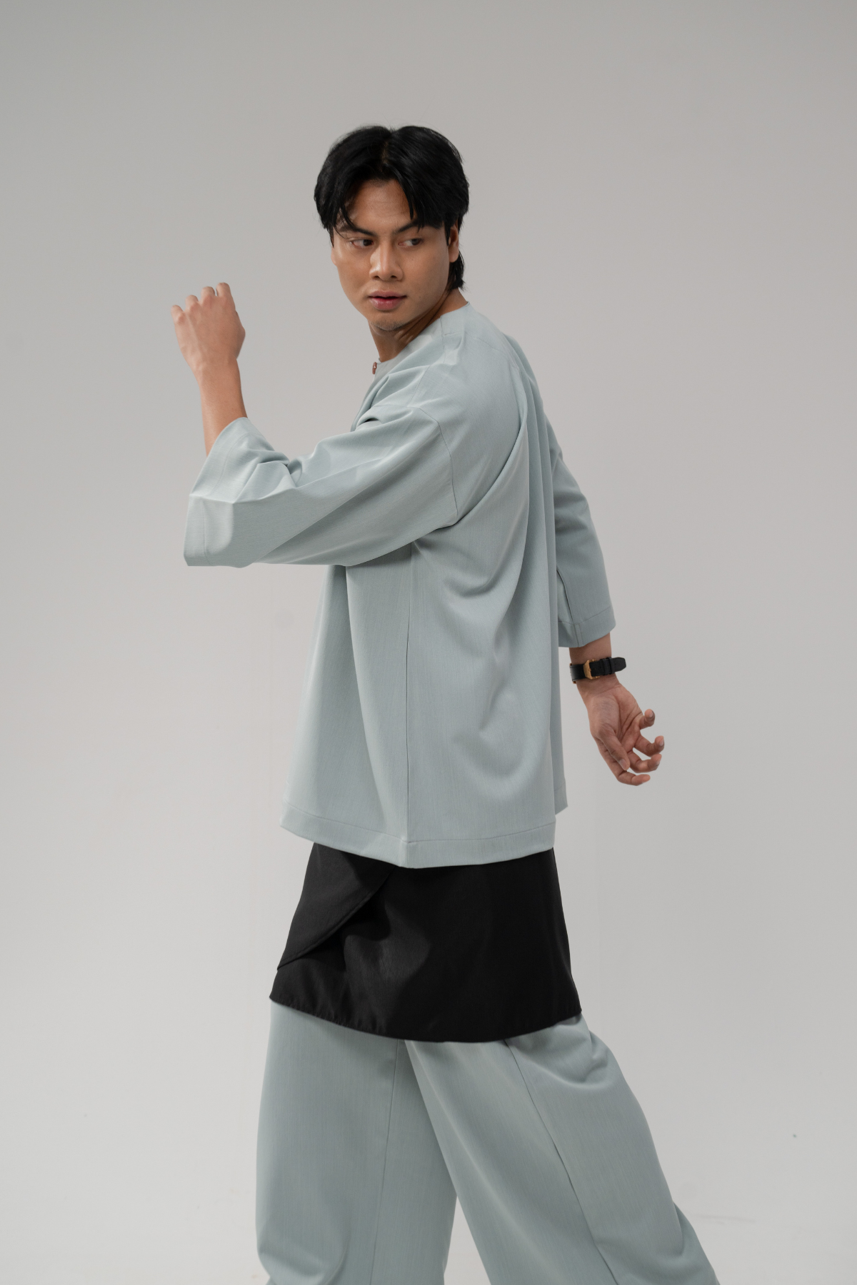 Pre-order: Bentara Baju Melayu in Glacier Blue