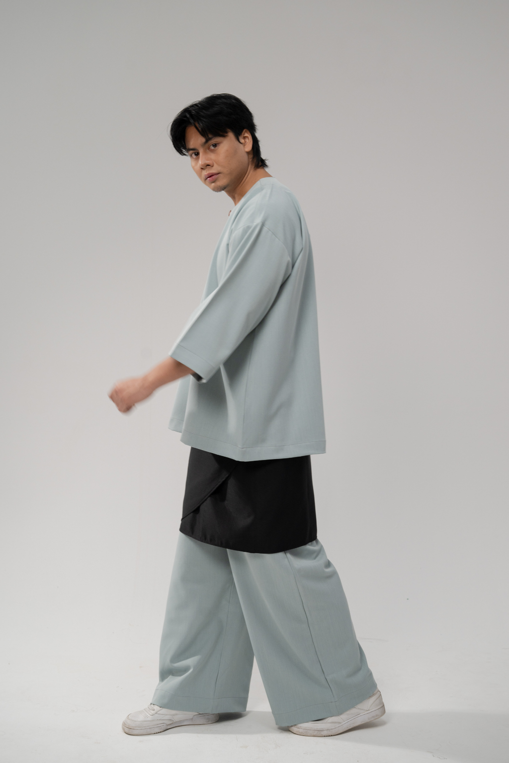 Pre-order: Bentara Baju Melayu in Glacier Blue