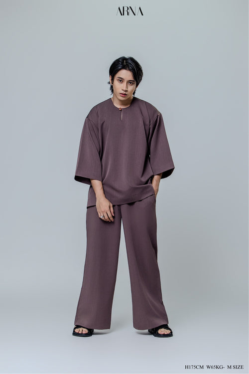 Bentara Baju Melayu in Cocoa Mauve