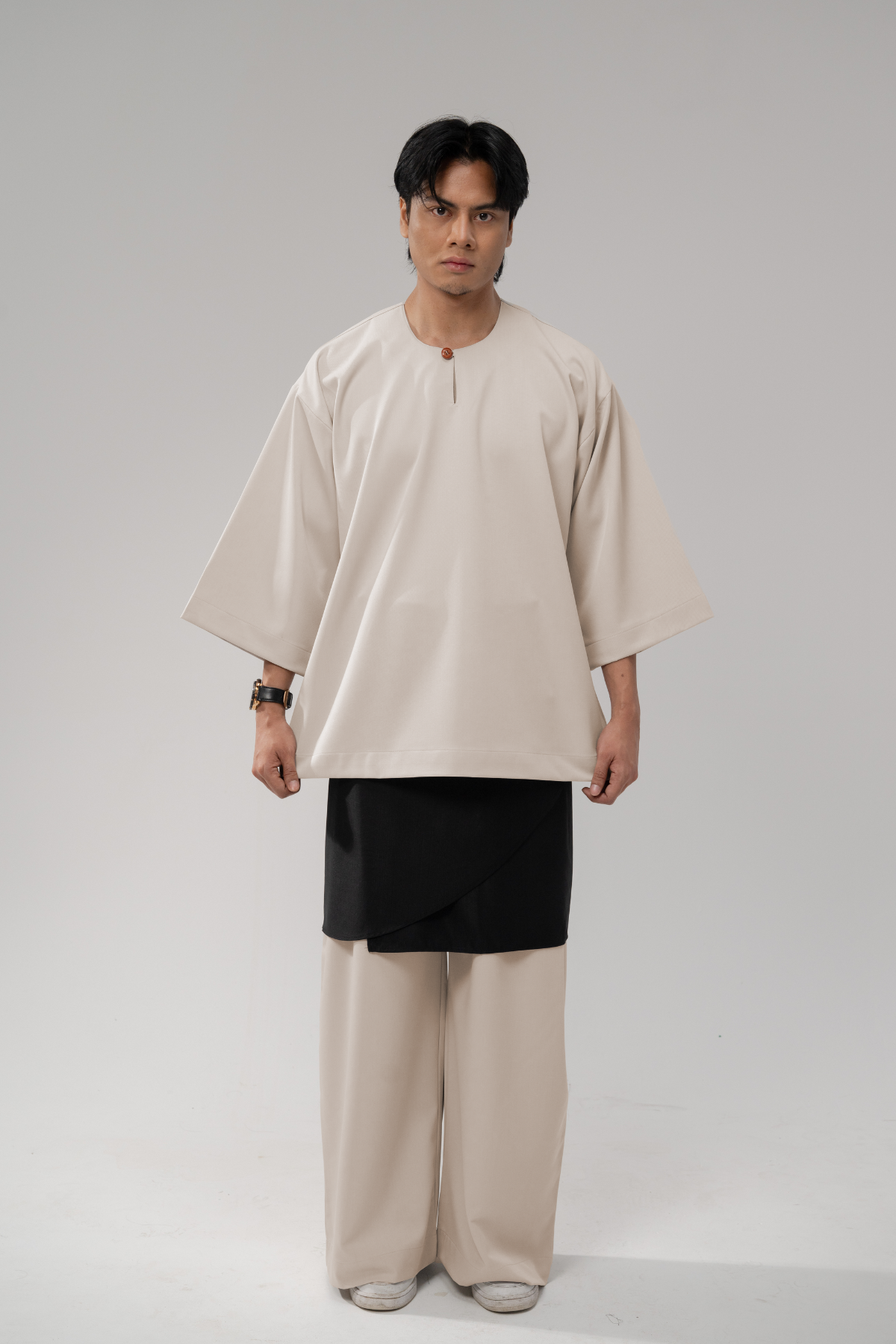 Bentara Baju Melayu in Nude Beige
