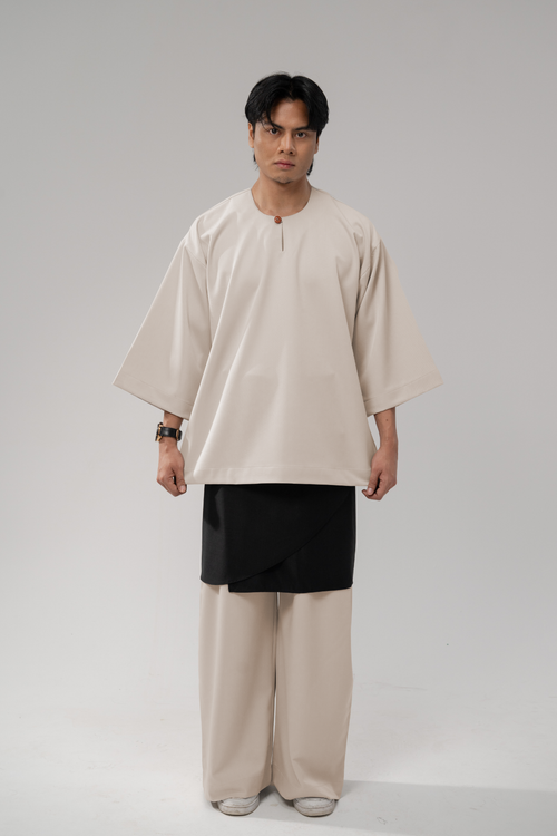 Bentara Baju Melayu in Nude Beige