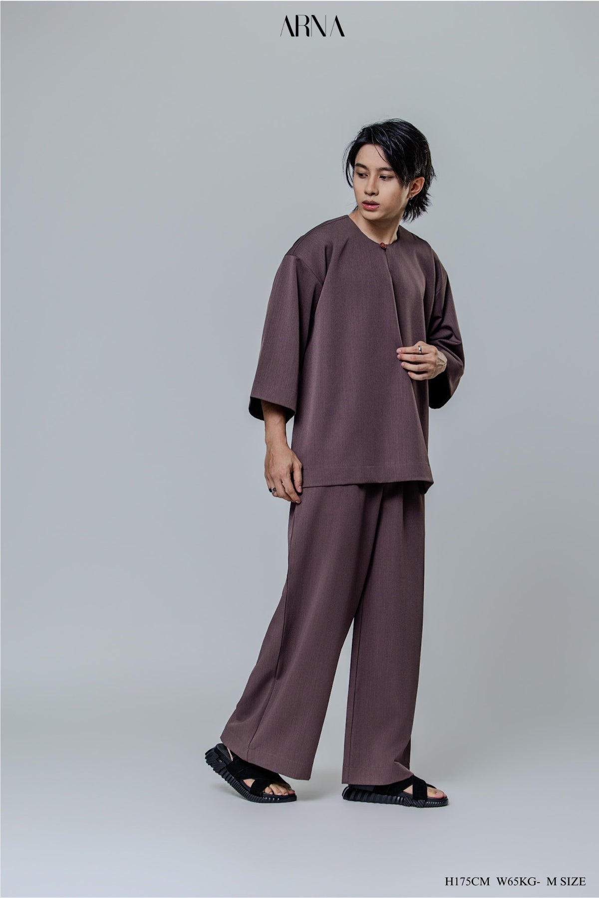 Bentara Baju Melayu in Cocoa Mauve