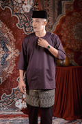 Satria Baju Melayu in Mauve Purple