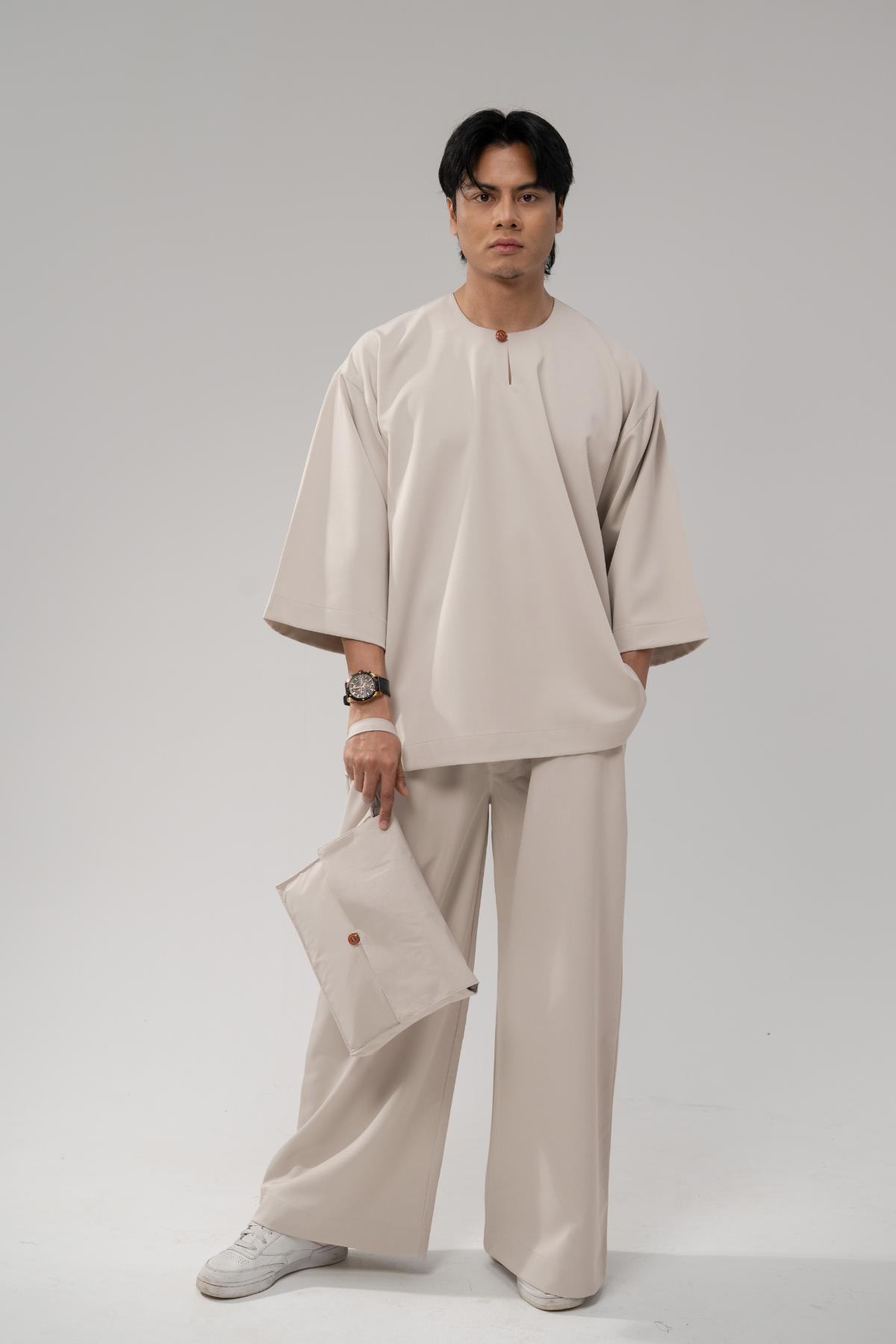 Bentara Baju Melayu in Nude Beige