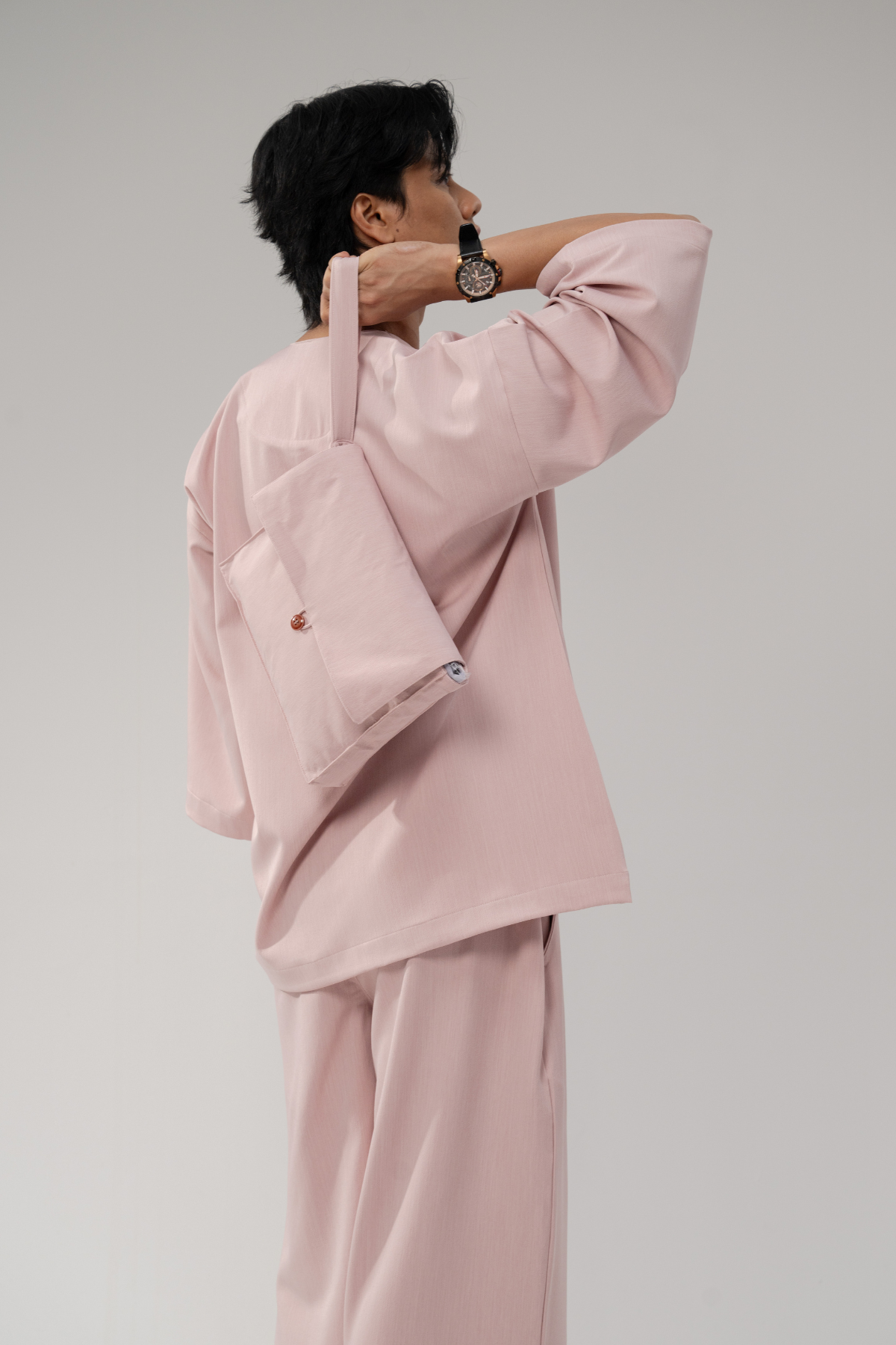 Bentara Baju Melayu in Blush Pink