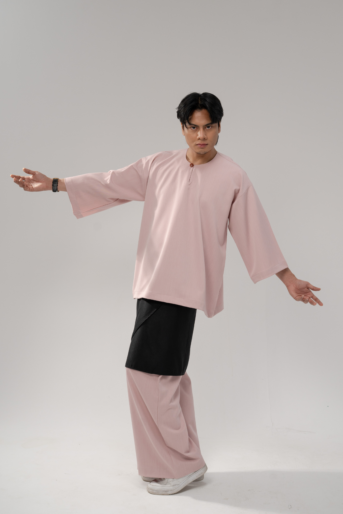 Bentara Baju Melayu in Blush Pink