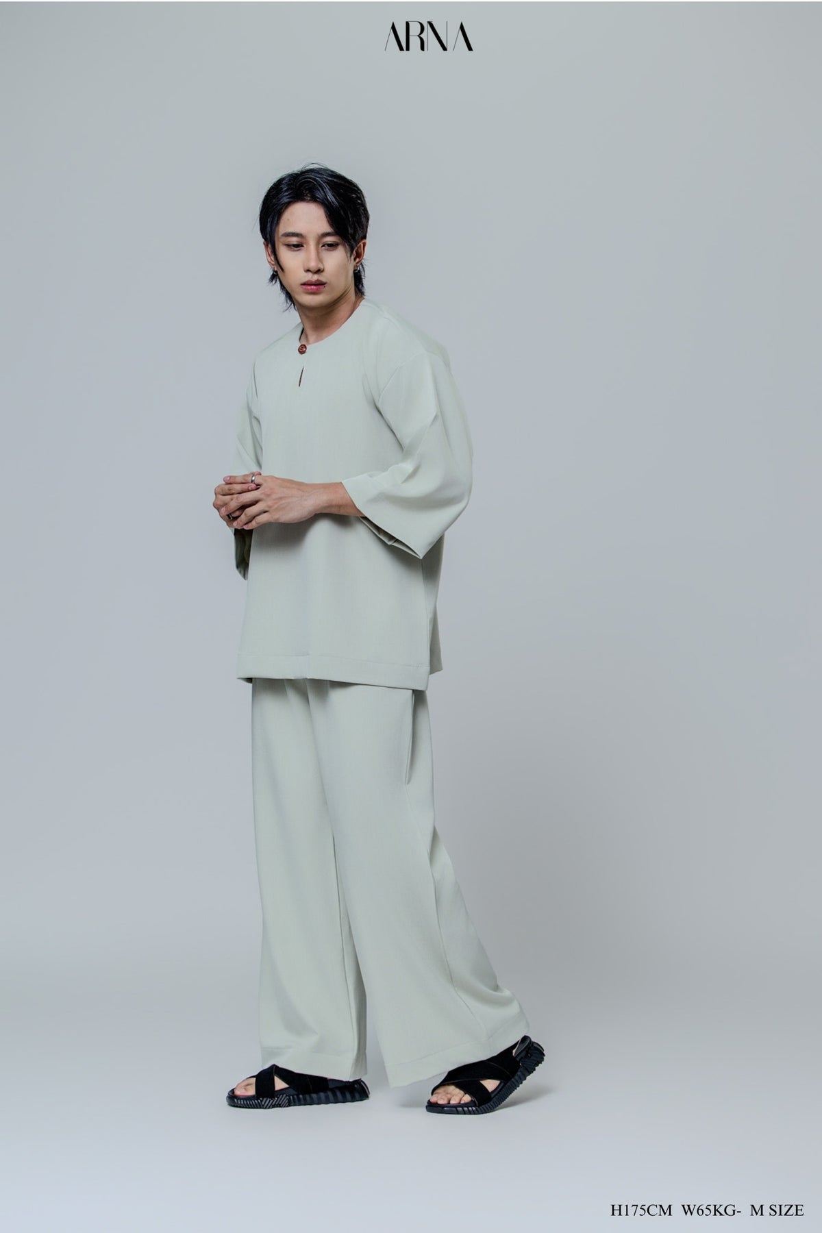 Bentara Baju Melayu in Sage Green