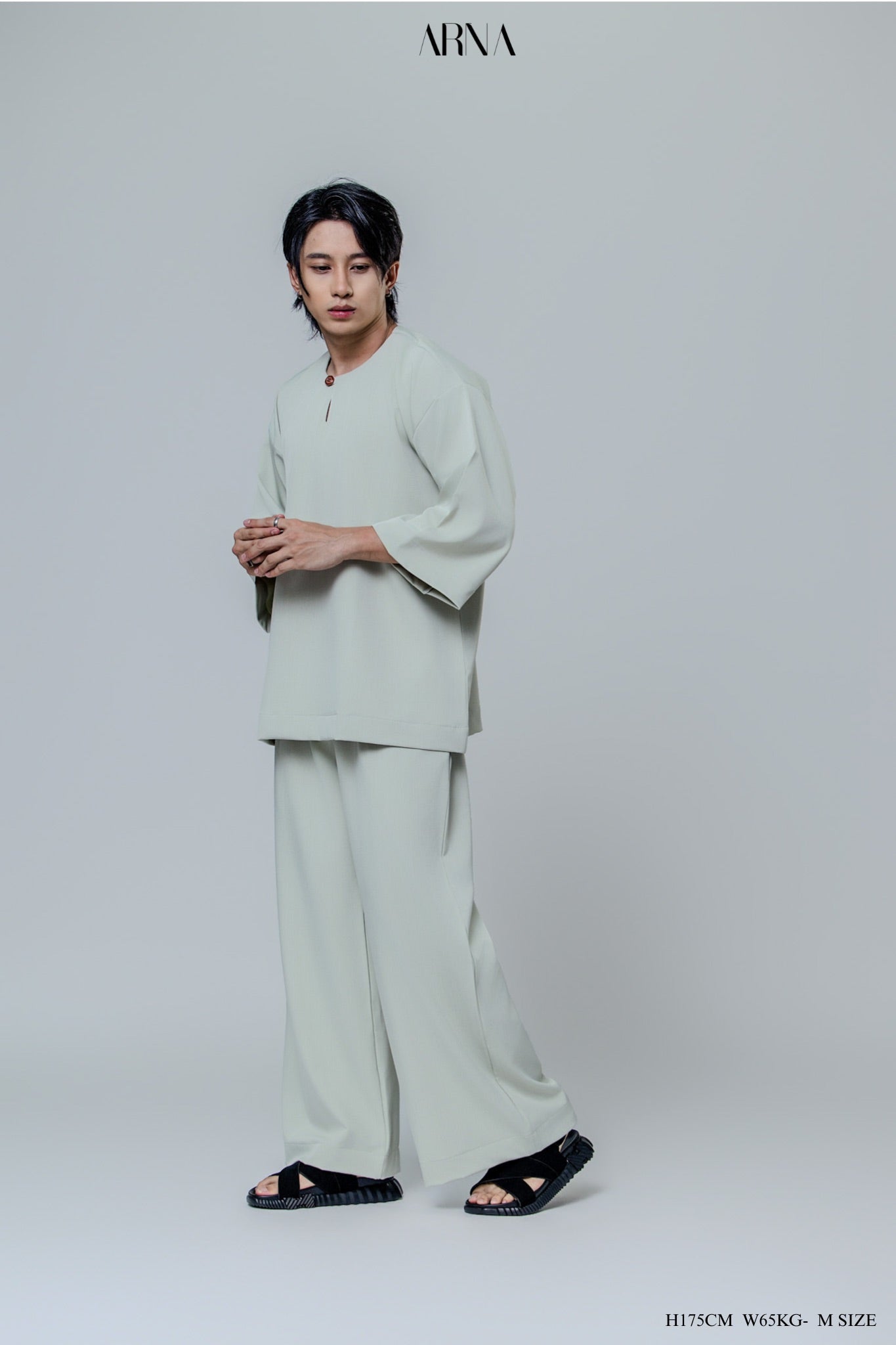 Bentara Baju Melayu in Sage Green