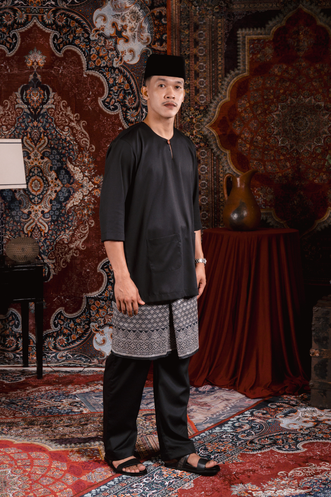 Satria Baju Melayu in Black