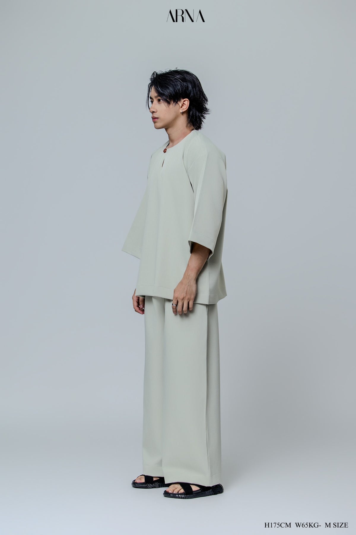 Bentara Baju Melayu in Sage Green