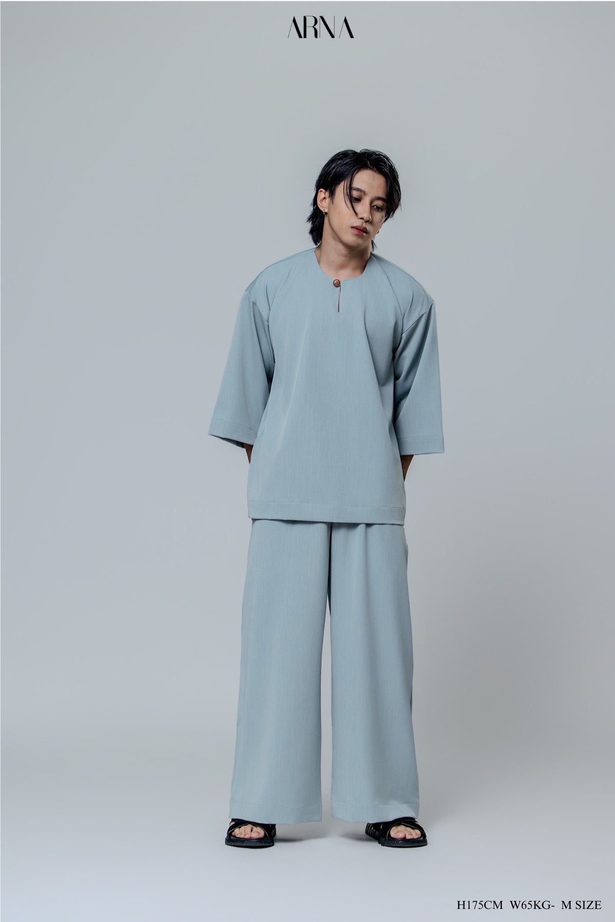Bentara Baju Melayu in Glacier Blue