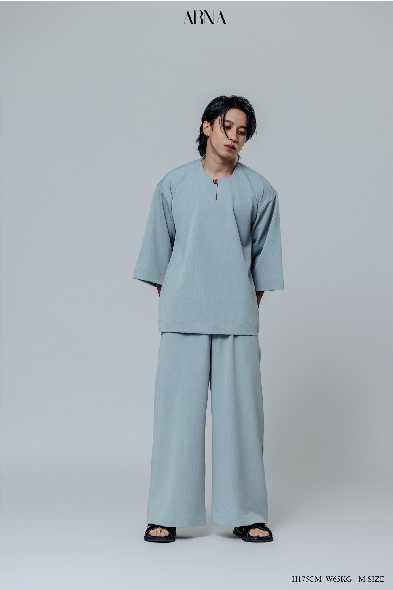 Bentara Baju Melayu in Glacier Blue