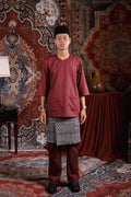 Satria Baju Melayu in Burgundy