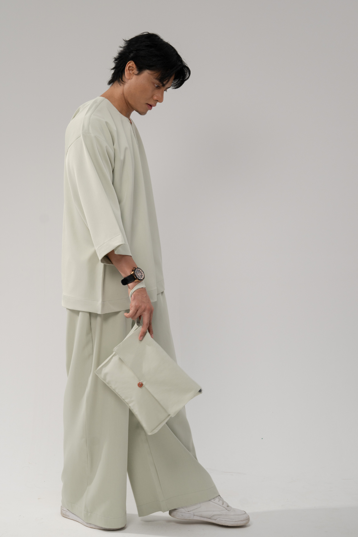 Bentara Baju Melayu in Sage Green