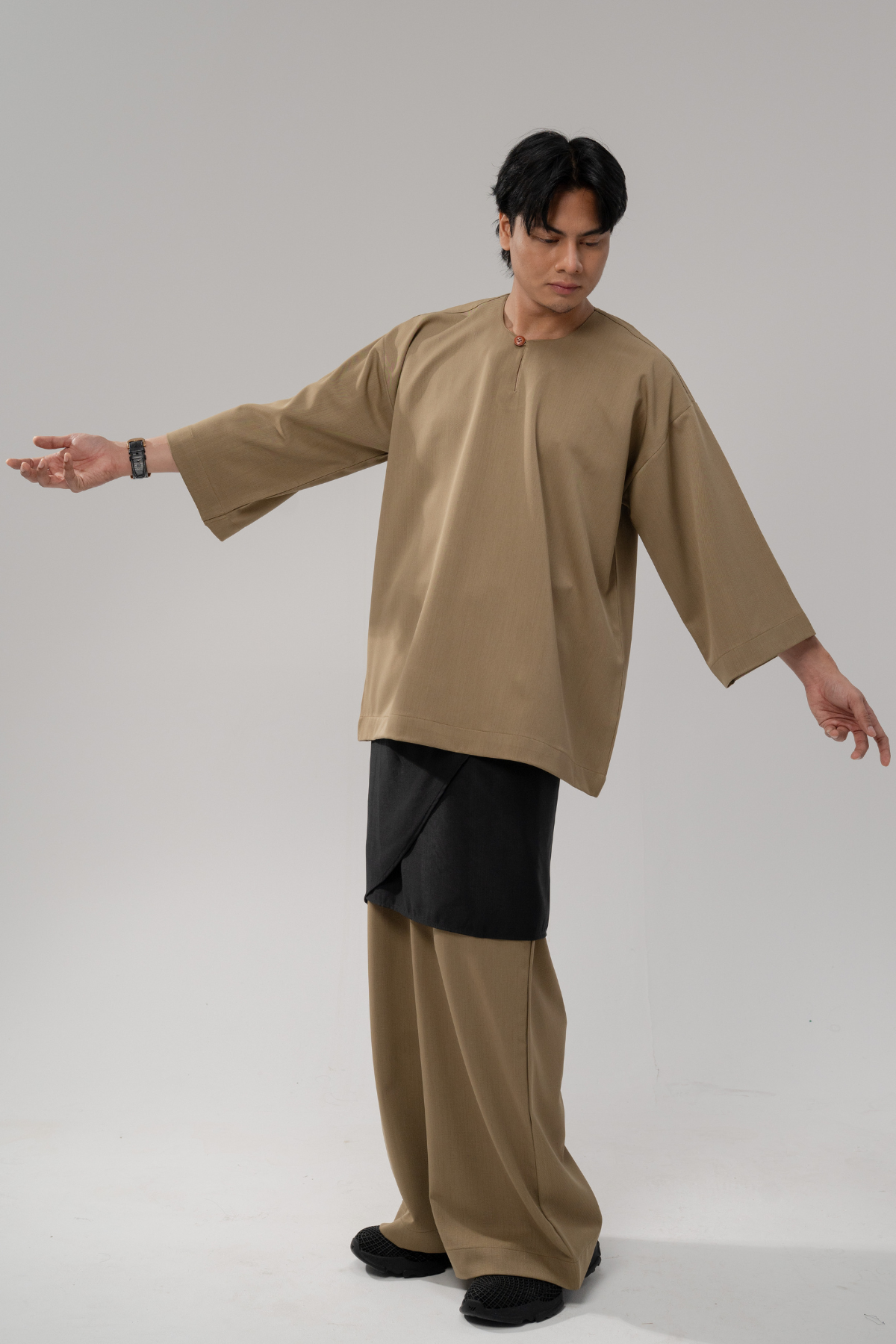 Bentara Baju Melayu in Dark Tan
